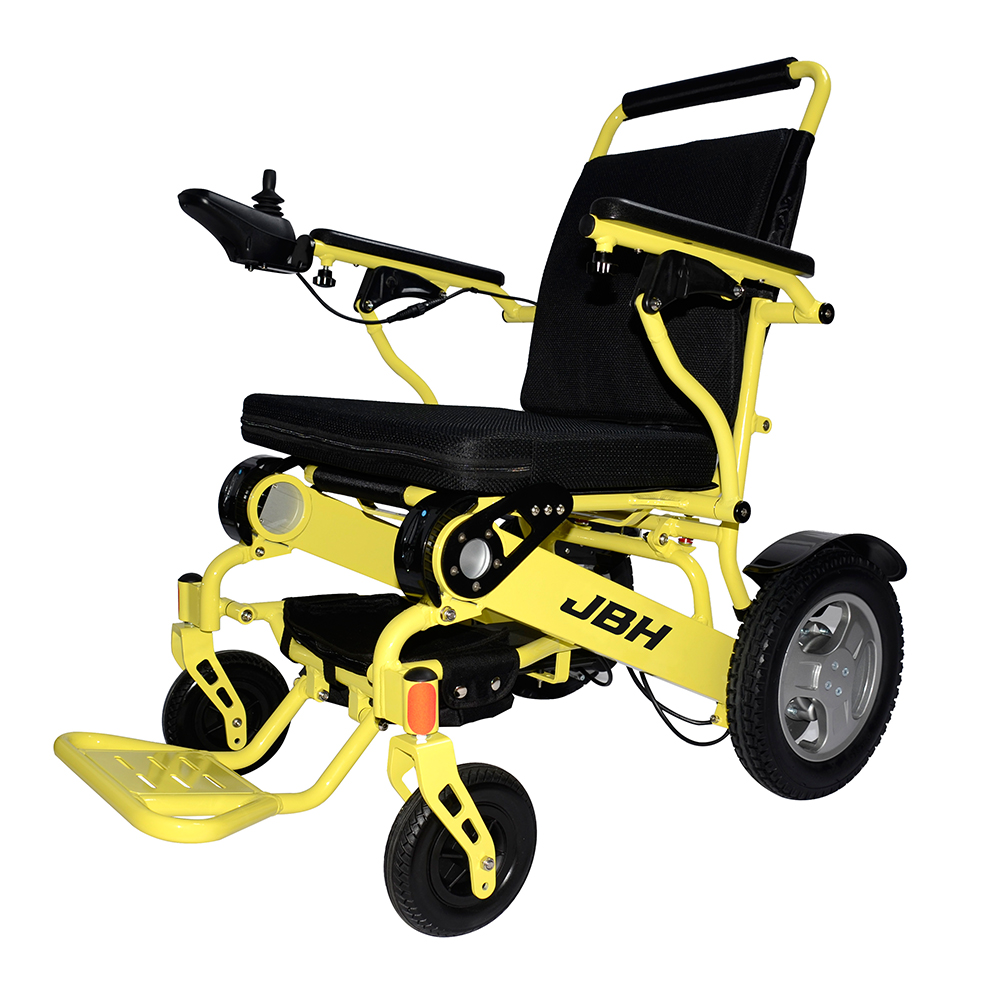 JBH Sarı Taşınabilir Yaşlı Elektrikli Tekerlekli Sandalye D09
