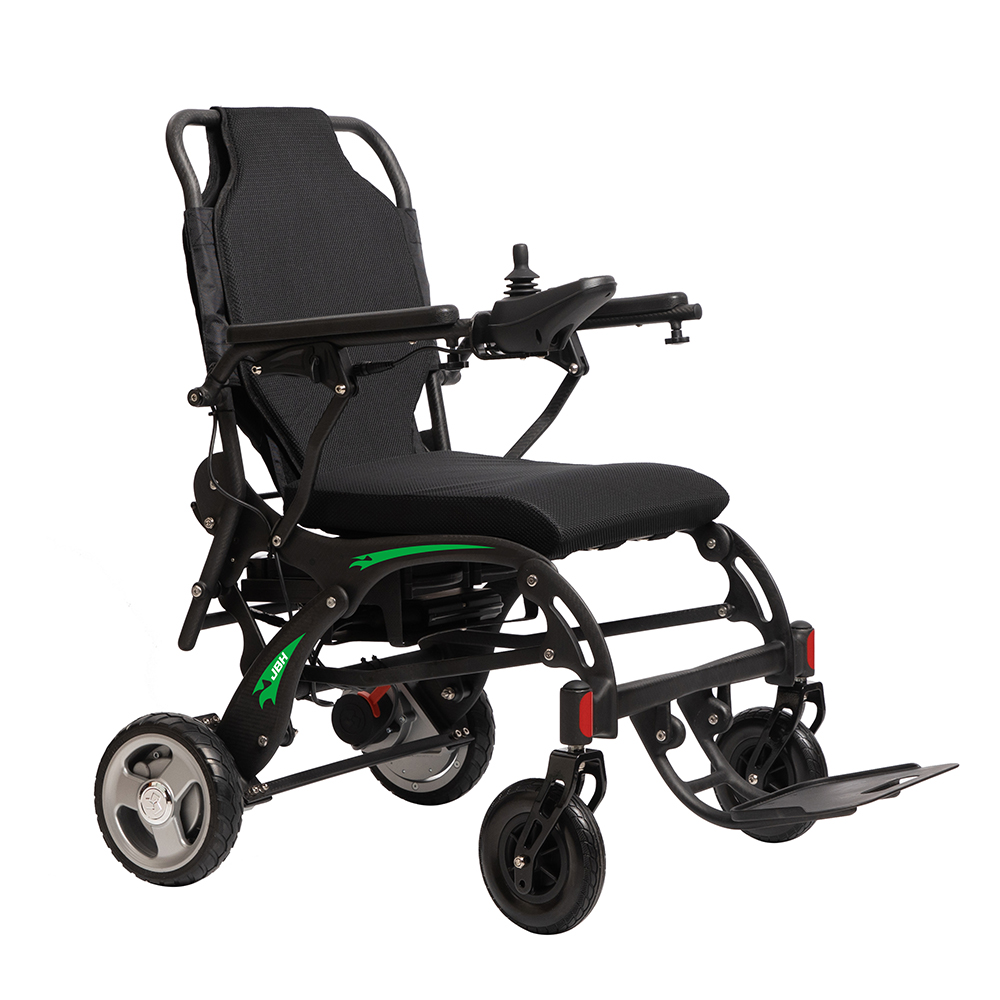 JBH Dış Mekan Katlanabilir Taşınabilir Karbon Fiber Elektrikli Tekerlekli Sandalye